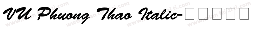 VU Phuong Thao Italic字体转换